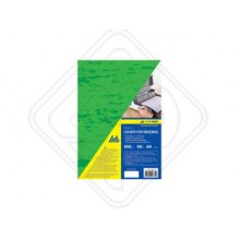 Обкладинка картонна 'під шкіру' А4 250г/м2 зелена 1шт.BM.0580-04 Buromax