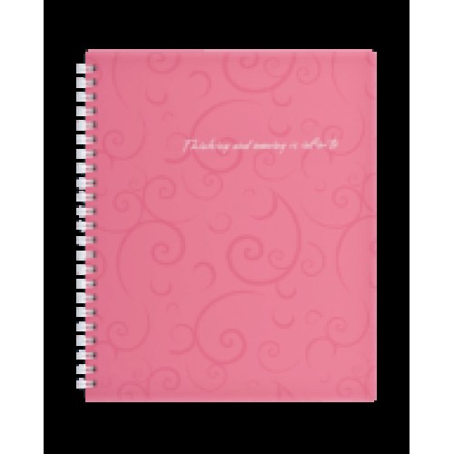 Зошит на пруж.2419 Barocco В5 80арк.кліт. пласт.обкл. Buromax Зошит на пруж.2419 Barocco В5 80арк.кліт. пласт.обкл. Buromax