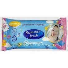 Серветки вологі 15шт Sumer Fresh