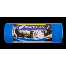 Пакети для сміття Buroclen 240л/10шт міцні сині EuroStandart 10200062