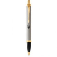 Ручка IM Brushed Metal позолота кулькова Тризуб Паркер (22232 TR)