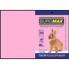 Папір кольоровий Pastel А4 80г/м2 50арк.рожевий BM.2721250-10 Buromax