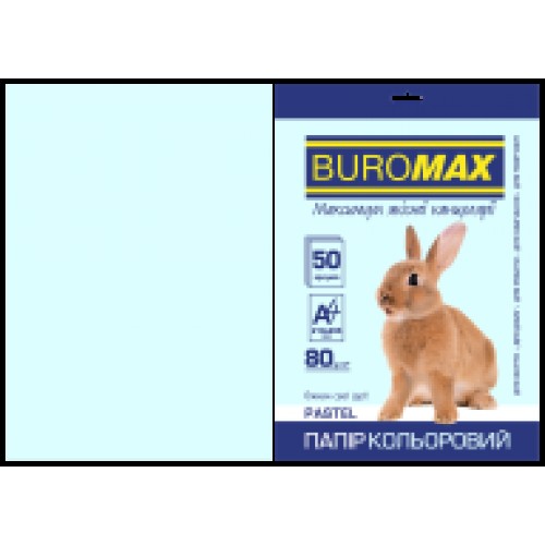Папір кольоровий Pastel А4 80г/м2 50арк.блакитний BM.2721250-14 Buromax Папір кольоровий Pastel А4 80г/м2 50арк.блакитний BM.2721250-14 Buromax