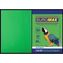 Папір кольоровий Intensive А4 80г/м2 50арк.зелений BM.2721350-04 Buromax