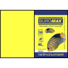 Папір кольоровий Neon А4 80г/м2 50арк.жовтий BM.2721550-08 Buromax