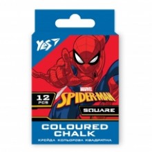 Крейда кольорова 12шт.квадратна 'Marvel.Spiderman' 400469 YES