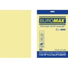 Папір кольоровий Pastel А4 80г/м2 20арк.жовтий BM.2721220-08 Buromax