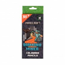 Олівці кольорові 12шт 'Minecraft.Diamond Miner' 290720 YES