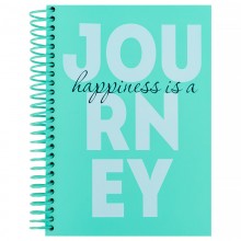 Блокнот на спіралі тверда обкл. А5 120арк.Journey клітинка 8464-3-А Axent