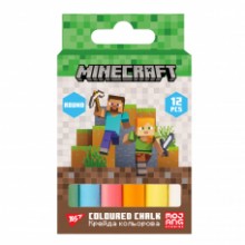 Крейда кольорова 12шт.кругла 'Minecraft' 400555 YES