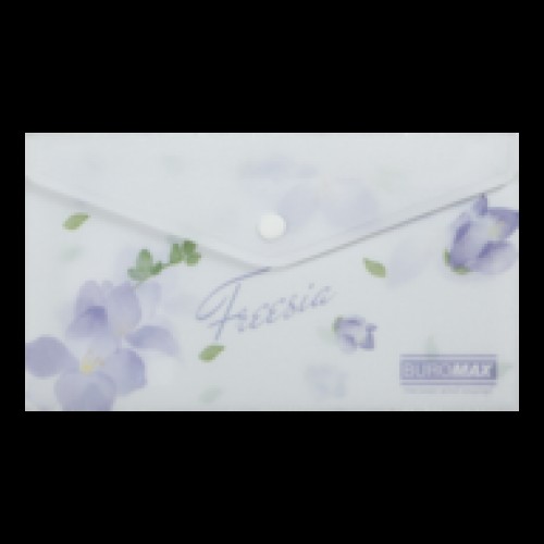 Папка-конверт DL на кнопці 3853-26 ARABESKI бузковий Buromax Папка-конверт DL на кнопці 3853-26 ARABESKI бузковий Buromax