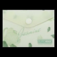 Папка-конверт BM.3923-38 ARABESKI А7  кнопка не прозорий м\'ятний Buromax