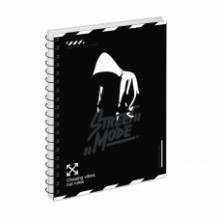 Зошит А5 80арк.один.спіраль 'Street mode' 152303 YES