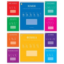 Зошит 48арк.'Предметний' 'Хімічні-мікс' УФ-лак Тетрада