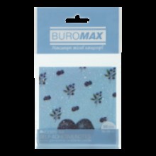 Блок для нотаток пластик.2325-54 ARABESKI 75*75*50 прозор.блиск.кобальт.Buromax