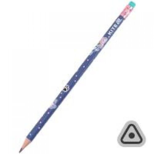 Олівець графітний з гумкою,тригранний Be Friends K26-046-1KITE Олівець графітний з гумкою,тригранний Be Friends K26-046-1KITE