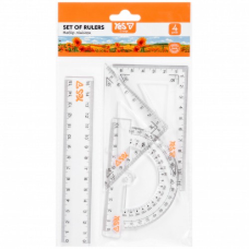 Набір (4предмета) лінійка 15см,трикутник,транспортир 'Orange Line' 370744 YES Набір (4предмета) лінійка 15см,трикутник,транспортир 'Orange Line' 370744 YES