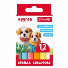 Крейда кольорова 12шт.кругла 'Classic' 400545 1В
