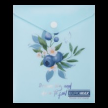 Папка-конверт BM.3922-20 ARABESKI А6  кнопка не прозорий світло-сірий Buromax