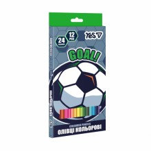 Олівці кольорові 12шт 'Football' 290786 YES