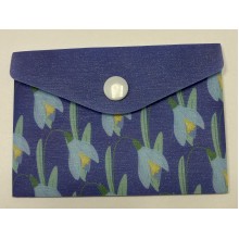 Папка-конверт BM.3923-07 SNOWDROP ARABESKI А7 кнопка напівпрозорий фіолетовий Buromax