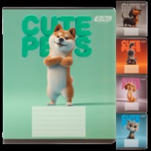 Зошит 12арк.'CATS&DOGS' лінія ZB.25.1753L KIDS LINE