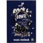 Зошит для нот А4 20арк.Rock&Loud K26-404 KITE