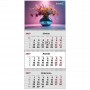 Календар настінний квартальний 2027р.3 пружини Magic Flowers 3 8803-27-27  Axent